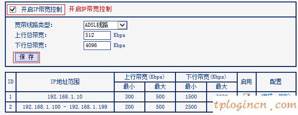 tplink1100wifi怎么设置ip带宽控制  第7张
