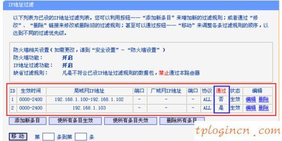 TP-Link无线wifi的IP地址过滤怎么设置  第3张