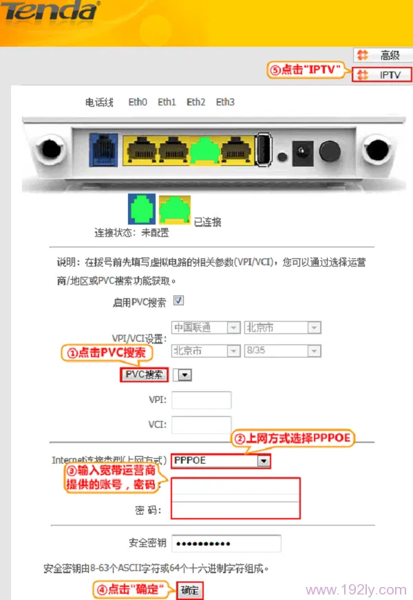 腾达(Tenda)D304无线路由一体机IPTV设置  第3张